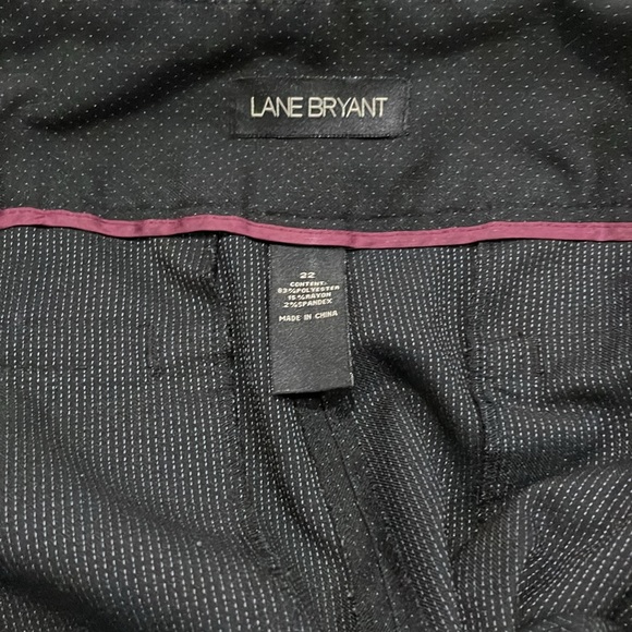 Lane Bryant Wide Leg Dress Pants Black with Dots 22 - Picture 3 of 3